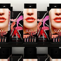 กล่องลิปสติก Sexy Kiss Lips | กล่องฝาเปิดบนหูแขวน